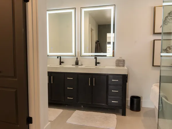 Margate Coastal Transformation — Guest bath double vanity